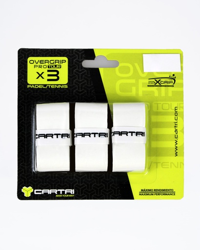 [1340900080979] OVERGRIPS CARTRI PACK X3 WHITE